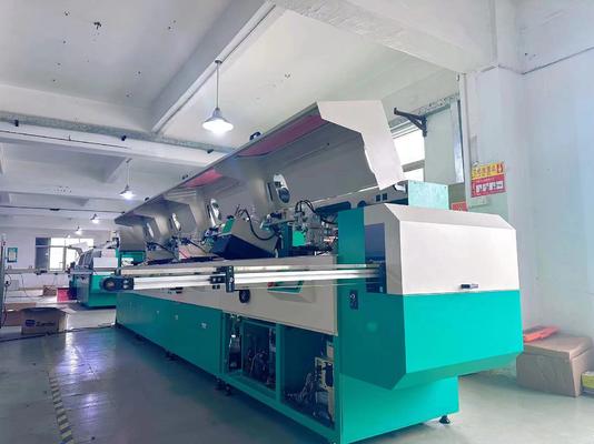 W pełni automatyczna sitodrukarka do butelek z tuszem UV, sterowanie PLC, 85 szt./min
