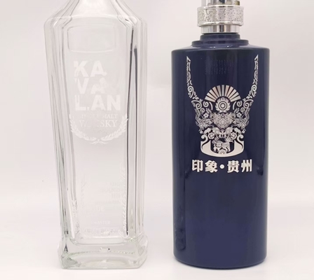 Automatyczna sitodrukarka do butelek szklanych i pojemników, wydajność 2400 szt./godz., wysokość 50-350 mm