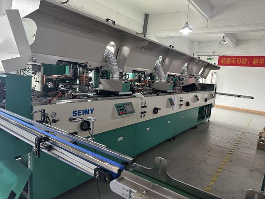 85 szt./min. Automatyczna sitodrukarka do butelek szklanych, wielokolorowa, typu liniowego, sprzęt metalowy