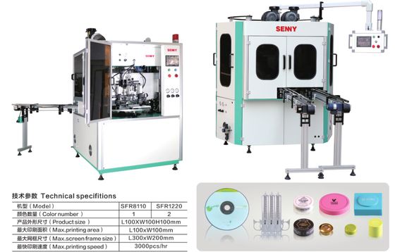 Automatic 1-Color Covers UV Flat Screen Printing Machine 60 Pcs/Min