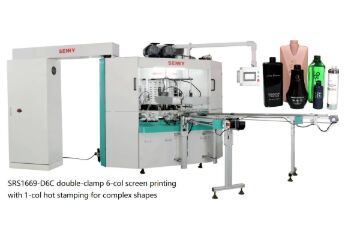 6 stacji 25 sztuk/min Maszyna do druku na ekranie wielobarwnym ISO dla czapki