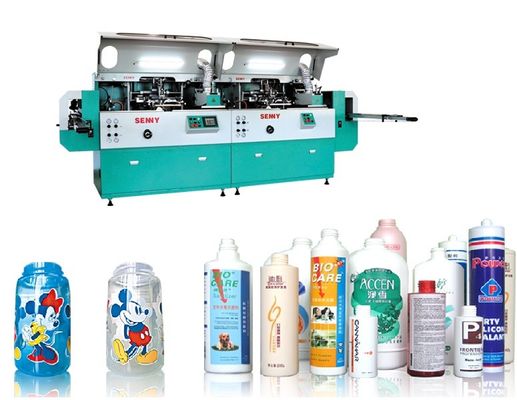 Plastikowe szkło Metalowe W pełni automatyczna maszyna do sitodruku 85 sztuk / min