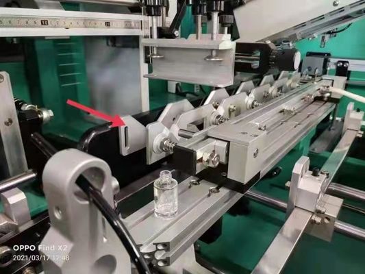 Wielokolorowa automatyczna drukarka ekranowa typu liniowego do szklanej butelki