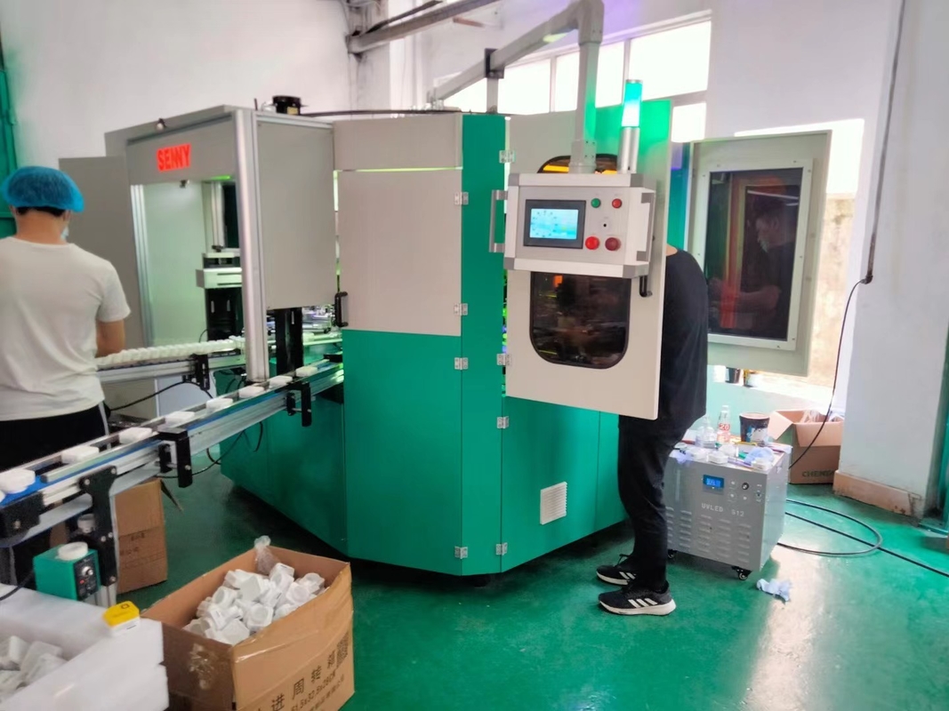 Maskara z plastikowej rurki butelka Screen Printing Hot Stamping Machine CNC Rotary Do 60 sztuk / min