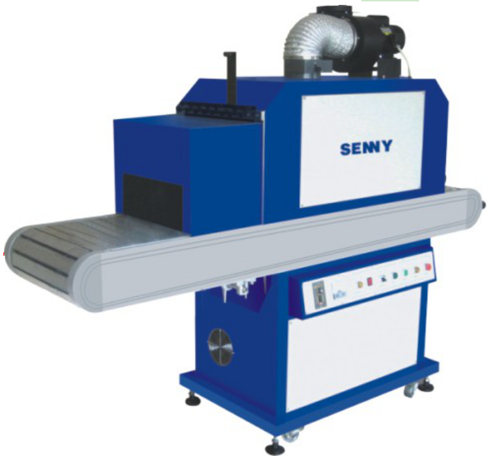 Maszyna do utwardzania UV200RF do pojemników z tworzyw sztucznych z pasem ze stali nierdzewnej