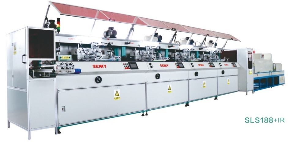 1-12 Colors 6000pcs/Hr Fully Automatic Screen Printing Machine For Round Oval And Flat Containers