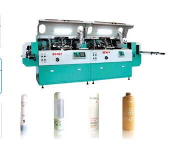 12-kolorowa maszyna do sitodruku rurowego 5000 szt./godz. 250x200mm do pojemników